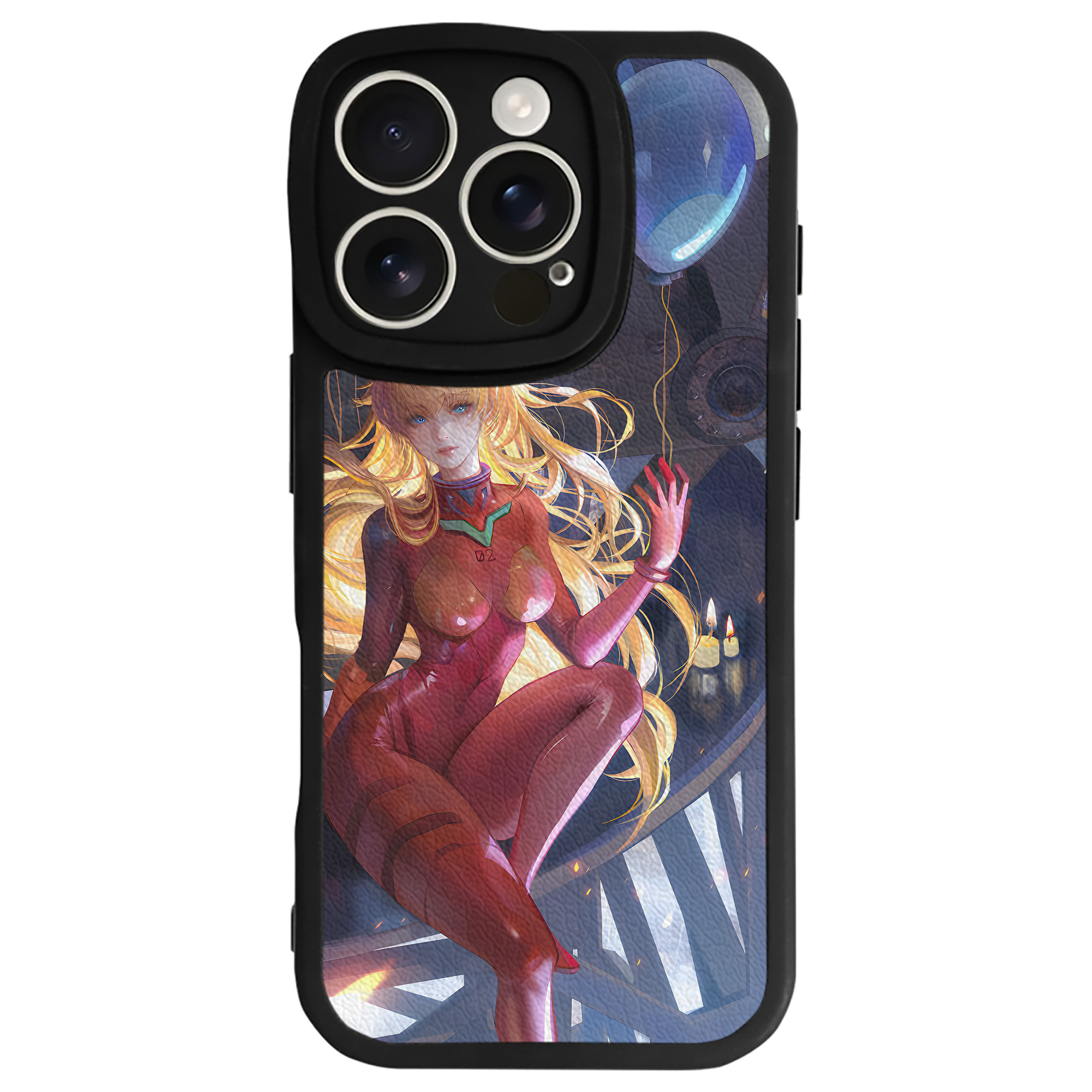 （画像用） EVA 新世紀エヴァンゲリオン 【iPhone 16シリーズ対応】シリコンスマホケース（レザー調） 材質：シリコン
